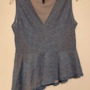 BCBG Blue Lace top medium